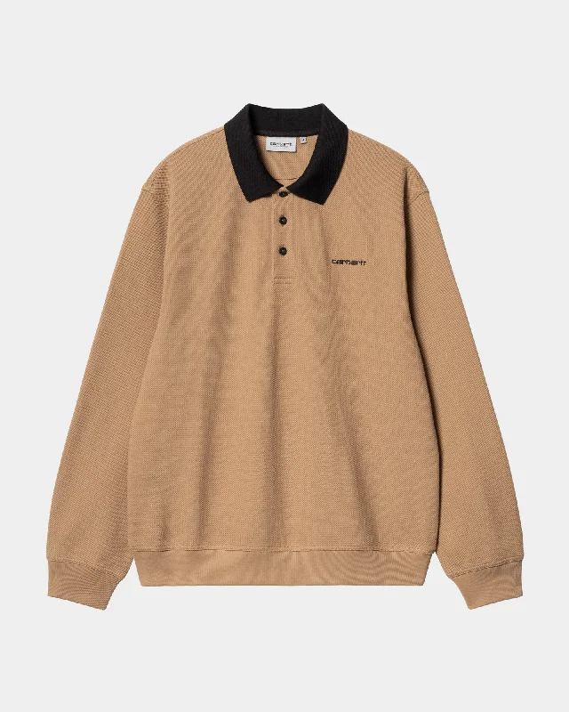 Men's Designer Shirts for a Statement PieceVance Rugby Shirt | Peanut / Black