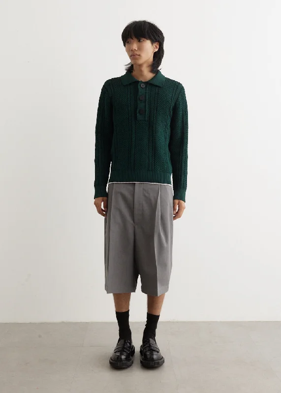 Warm Men's Fleece-Lined TopsLa Maille Belo Polo