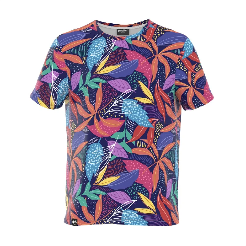 Men's Shirts with Barrel CuffsLeaves T-Shirt