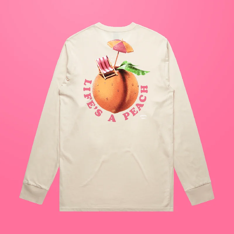 Men's Shirts with Logo EmbossmentsLife's a Peach