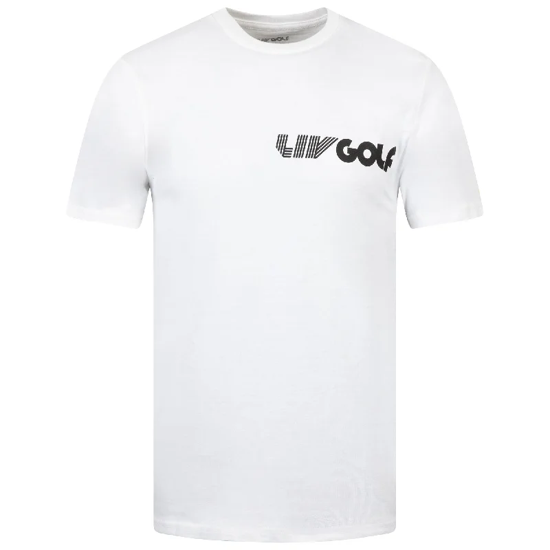 Men's Shirts with Contrast CollarsLIV Golf | Youth Tee - White