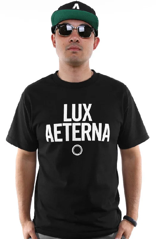 Men's Shirts with Button-Down PocketsLux Aeterna (Men's Black Tee)