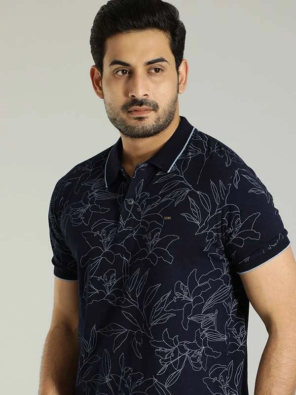 Men's Shirts with Hidden PocketsMen Printed Polo T-Shirt