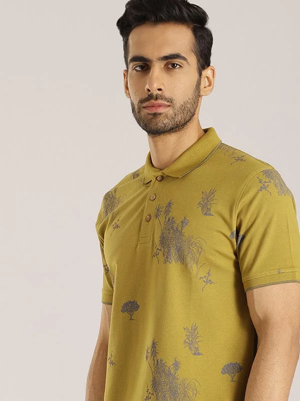 Men's Shirts for Outdoor ActivitiesMen Printed Polo T-Shirt