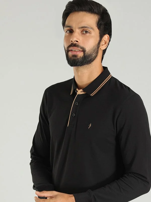 Men's Shirts with Zippered PocketsMen Solid Polo T-Shirt