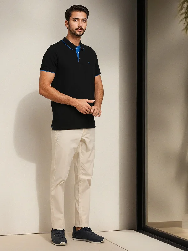Men's Shirts with Button-Down PocketsMen Solid Polo T-Shirt