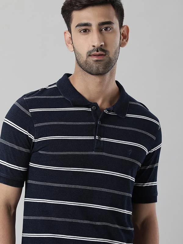 Men's Shirts with Tab CollarsMen Striped Polo T-Shirt