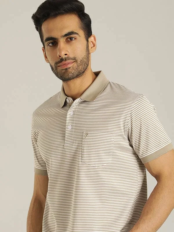 Men's Tailored Shirts for a Professional AppearanceMen Striped Polo T-Shirt