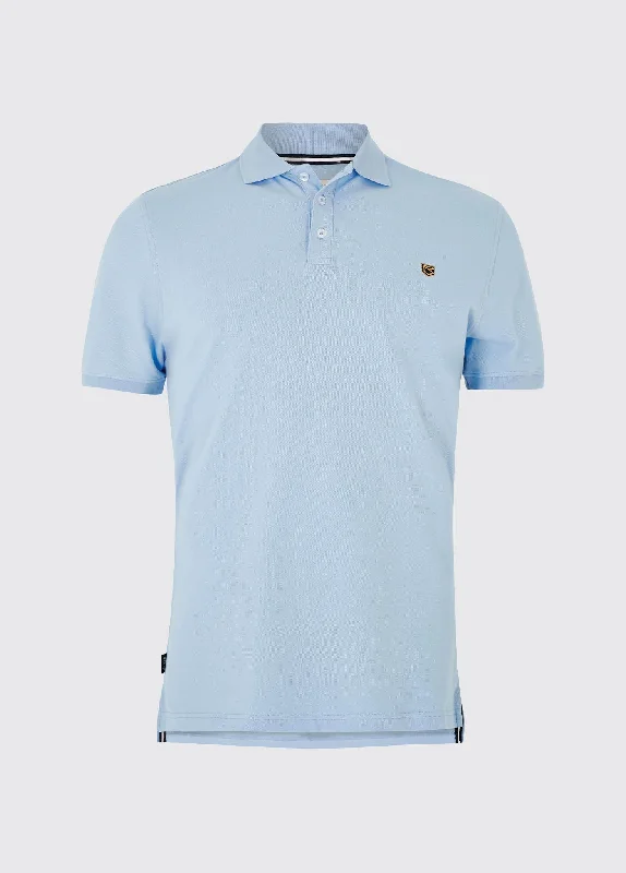Men's Shirts with Moisture-Wicking FabricQuinlan 4-way Stretch Polo- Light Sky