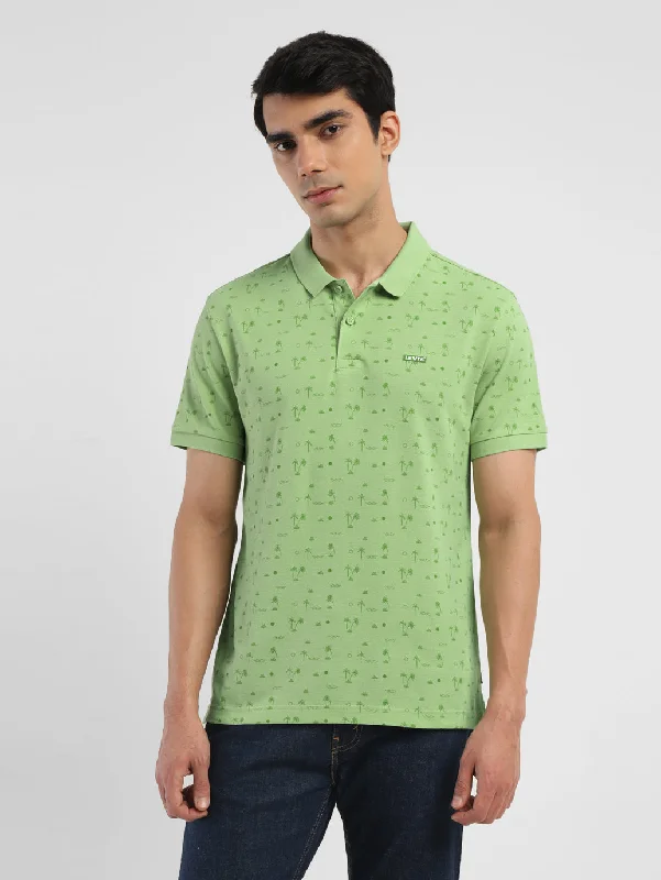 Men's Shirts with Embellished SleevesMen's All Over Printed Polo T-shirt