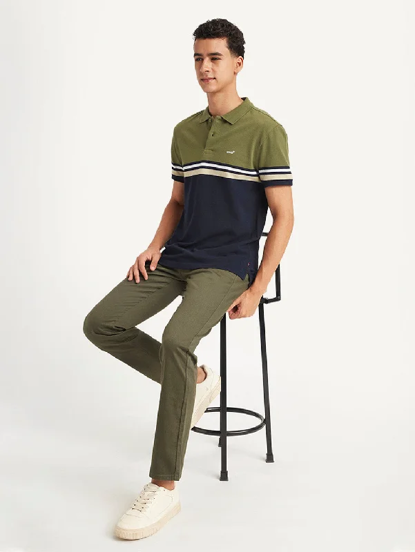 Men's Tailored Shirts for a Professional AppearanceMen's Colorblock Slim Fit Polo T-Shirt
