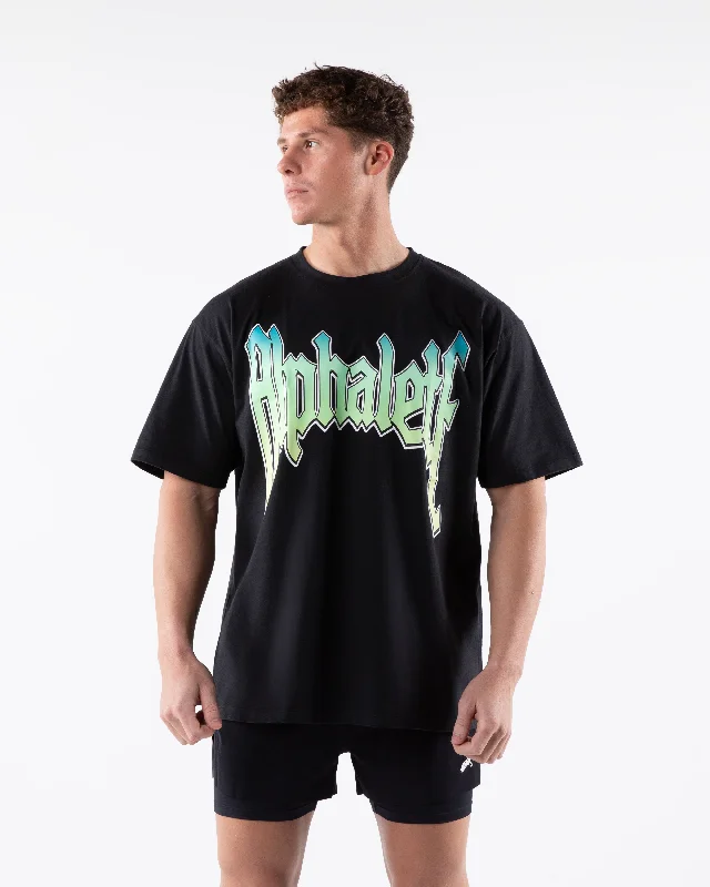 Men's Shirts with Drawstring WaistbandsGrime Tee - Black