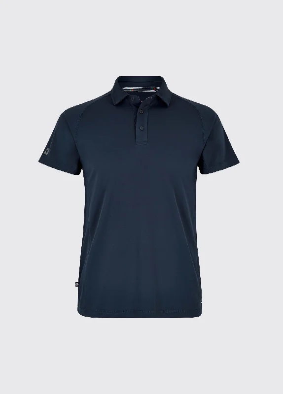 Men's Shirts with Geometric PatternsMenton Men's Technical Polo - Navy