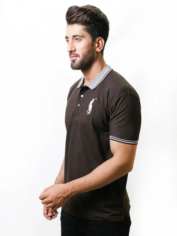 Men's Shirts for HuntingMen's Paddy Curved Polo T-Shirt Brown