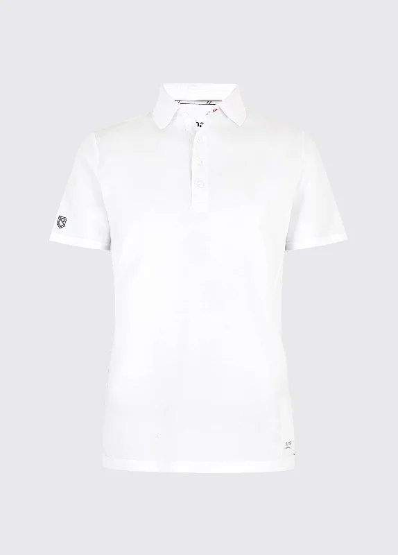 Men's Shirts with Drawstring WaistbandsSorrento Mens Short-sleeved Polo - White