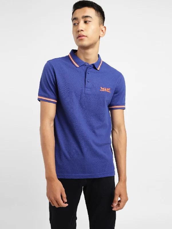 Casual Men's T-ShirtsMen's Solid Polo T-shirt