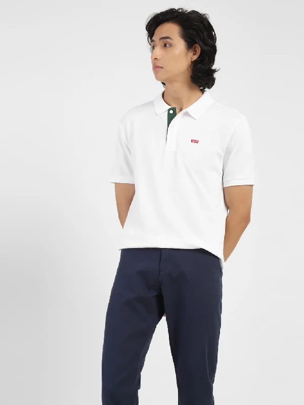 Comfortable Men's Polo ShirtsMen's Solid Polo T-shirt White