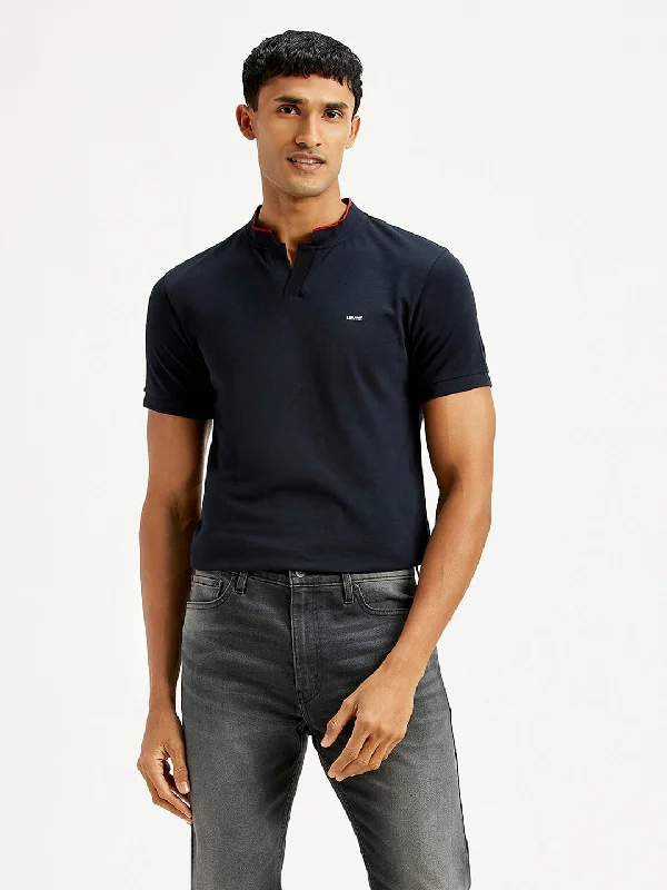 Men's Shirts with Hidden PocketsMen's Solid Slim Fit Polo T-Shirt