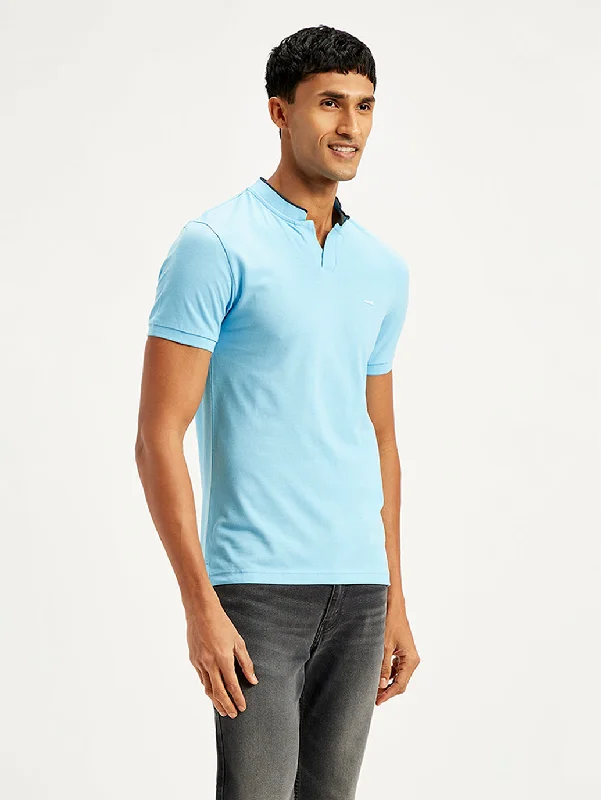 Men's Sleeveless TopsMen's Solid Slim Fit Polo T-Shirt