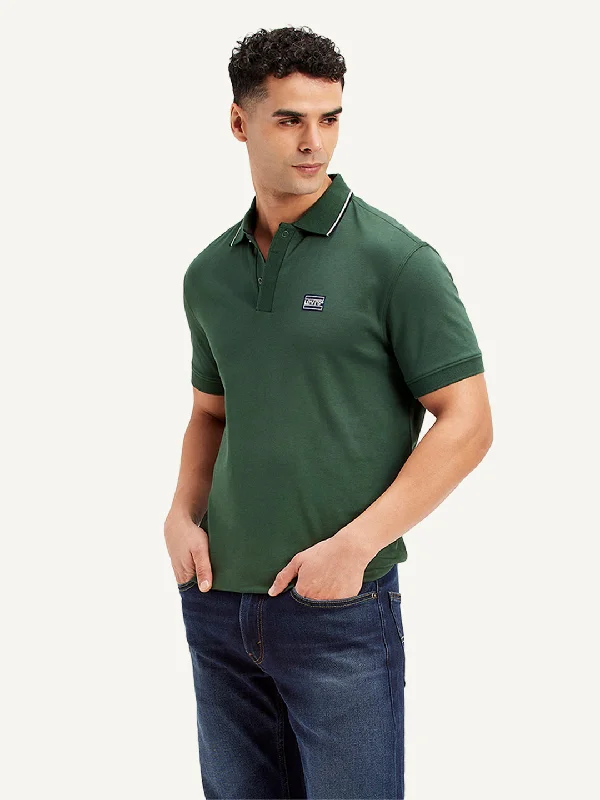 Men's Flowy Shirts for a Relaxed LookMen's Solid Slim Fit Polo T-Shirt