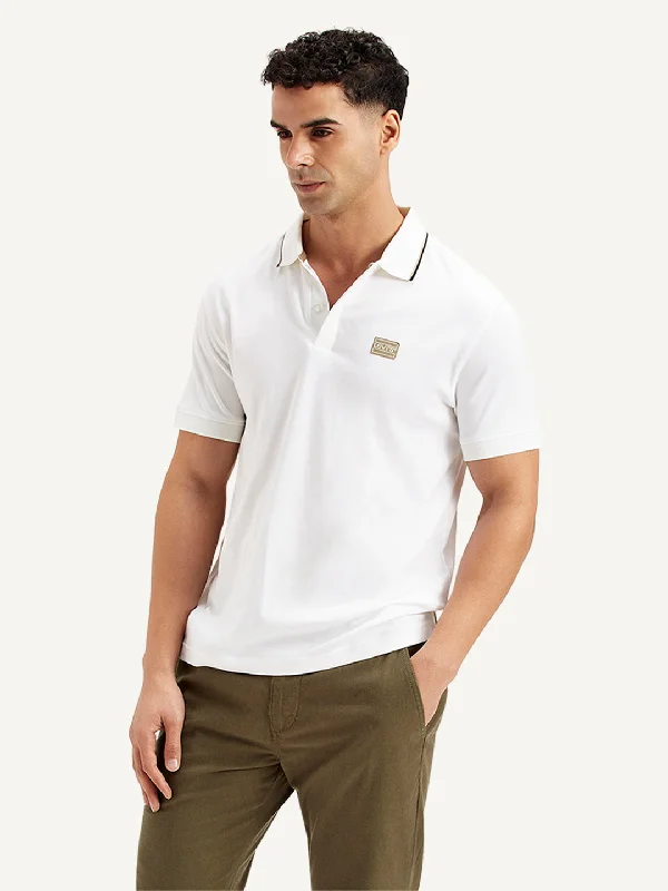 Men's Dressy Shirts for Formal EventsMen's Solid Slim Fit Polo T-Shirt