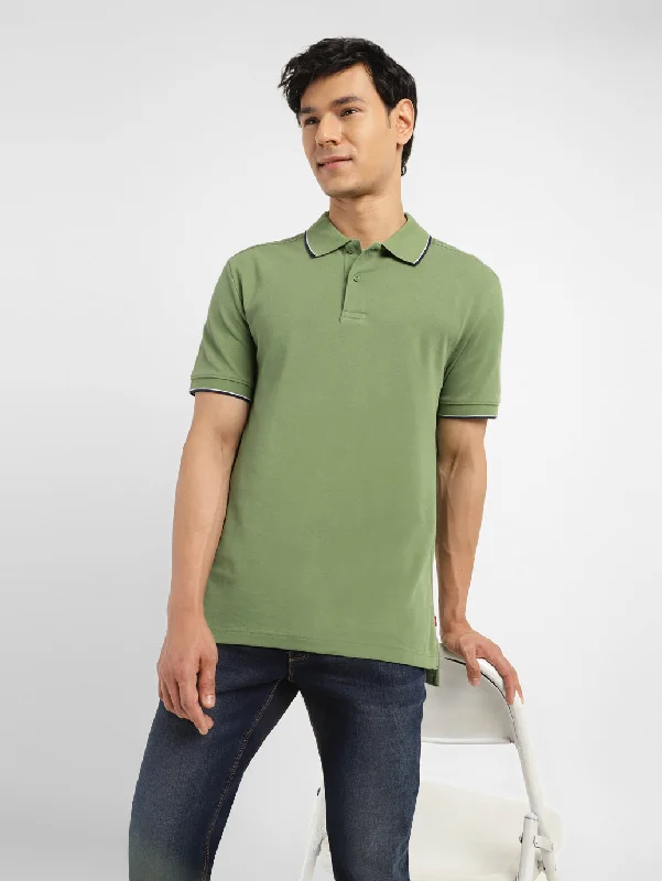Men's Shirts with Button-Down CollarsMen's Solid Slim Fit Polo T-shirt