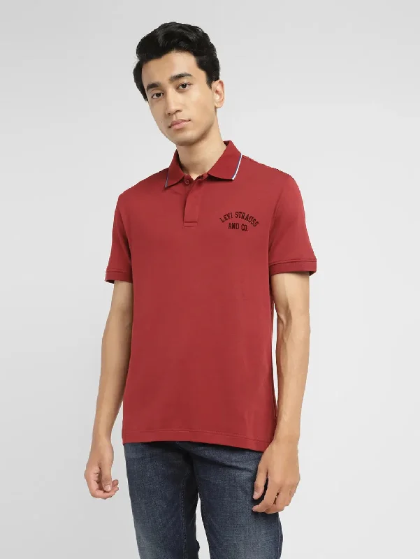 Solid-Colored Men's ShirtsMen's Solid Slim Fit Polo T-shirt