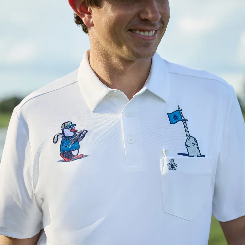 Breathable Men's Mesh TopsMixed Media Polar Pete Golf Polo