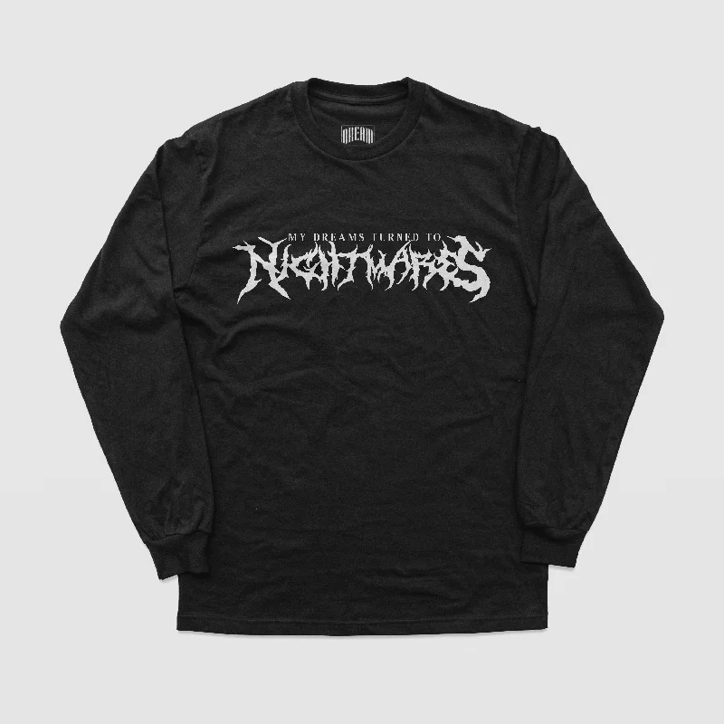 Men's Shirts with Graphic SleevesMy Dreams Turned To Nightmares Long Sleeve Tee