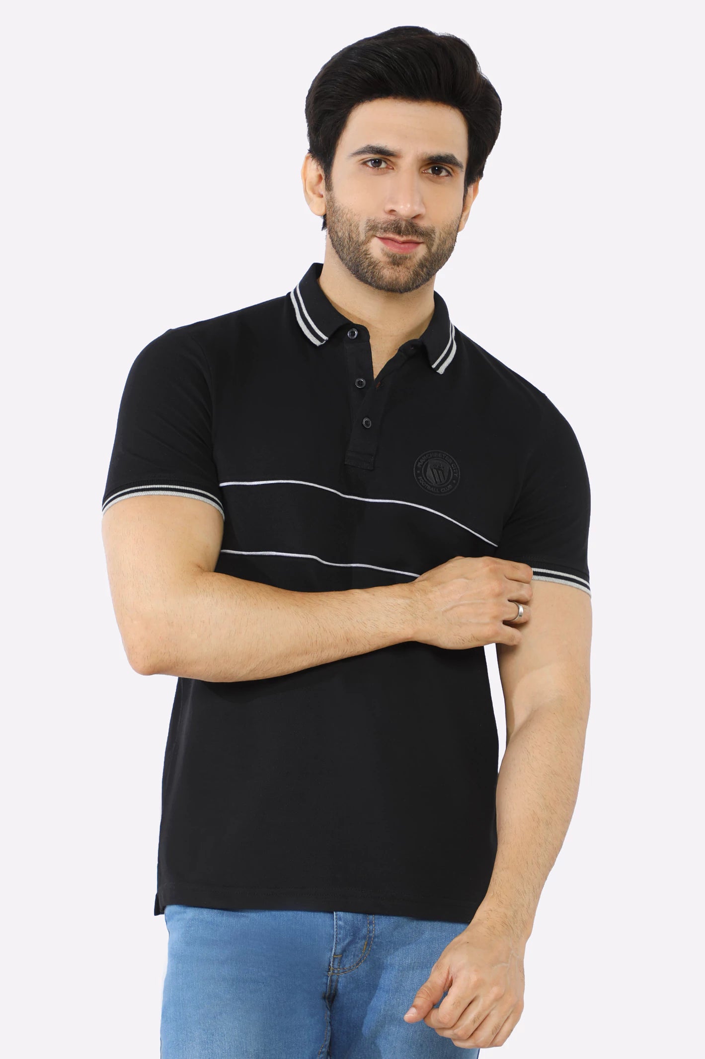 Men's Tailored Shirts for a Professional AppearanceJacquard Collar Polo