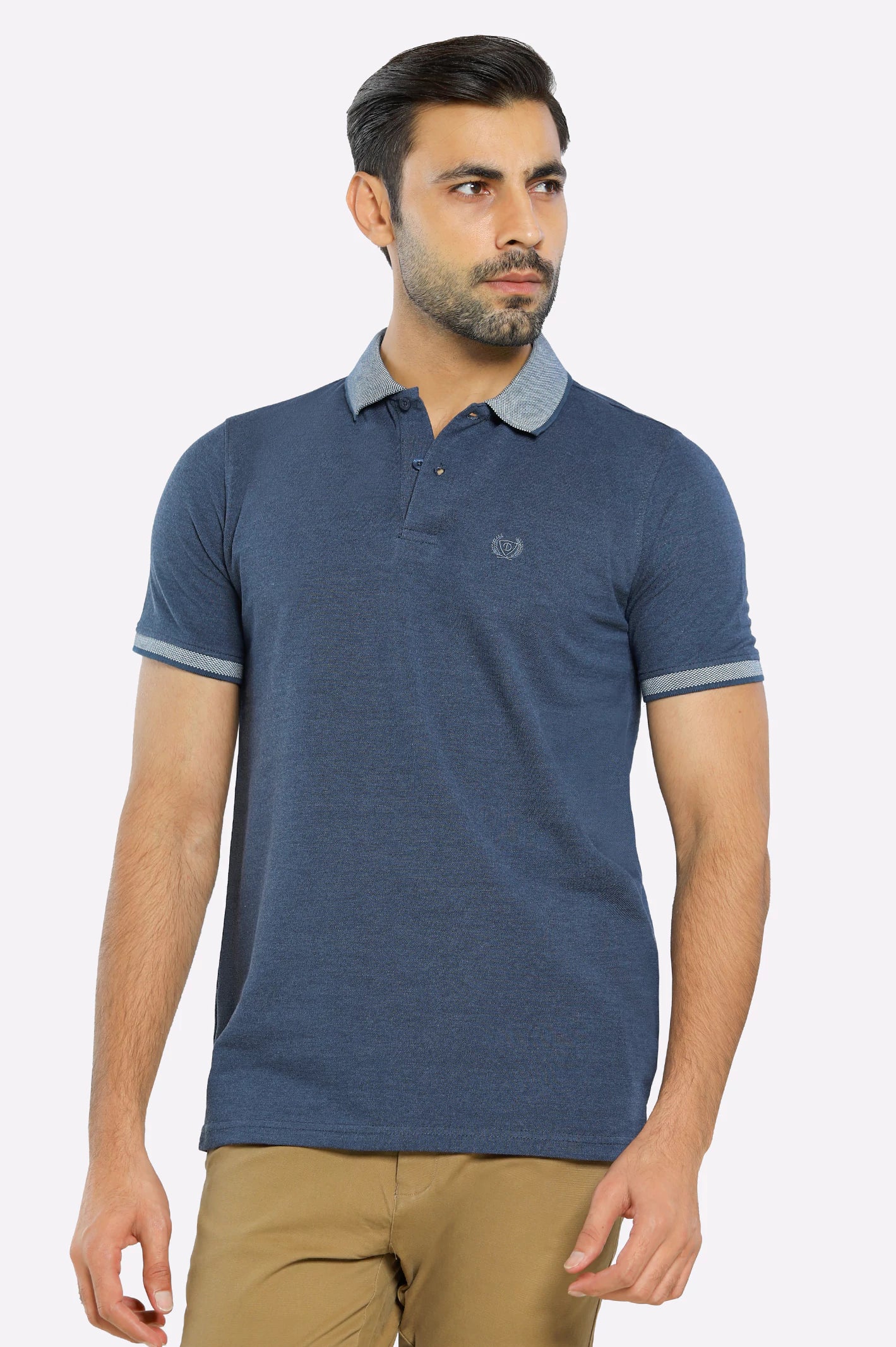Men's Shirts with Moisture-Wicking FabricJacquard Collar Polo