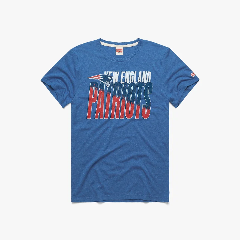 Men's Shirts with Single-Breasted DesignsNew England Patriots Color Splash