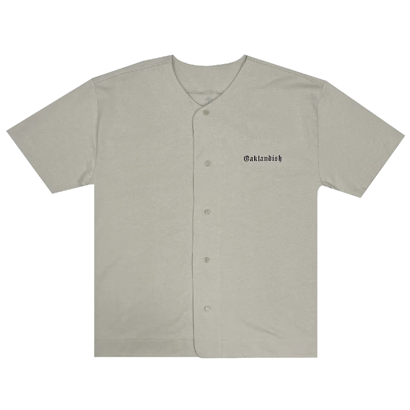 Men's Shirts with Striped PatternsOaklandish Heavy Button-up Baseball Jersey