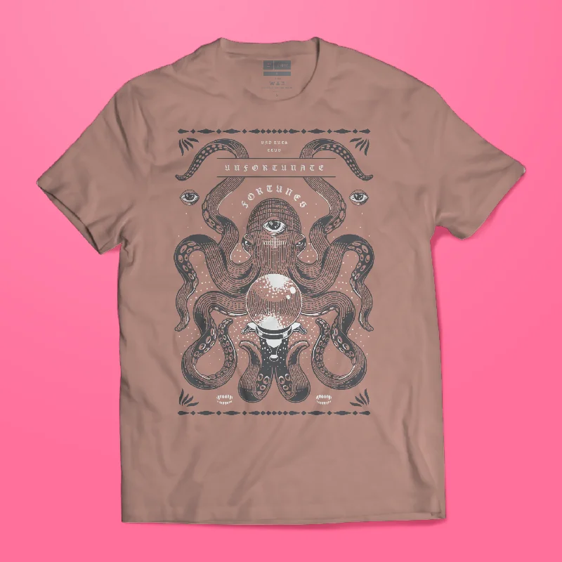 Men's Shirts with Embellished CollarsOctopus Fortunes