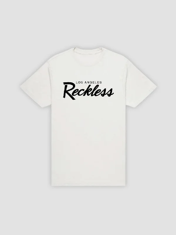 Men's Shirts with Surplice HemlinesOG Reckless Tee - White