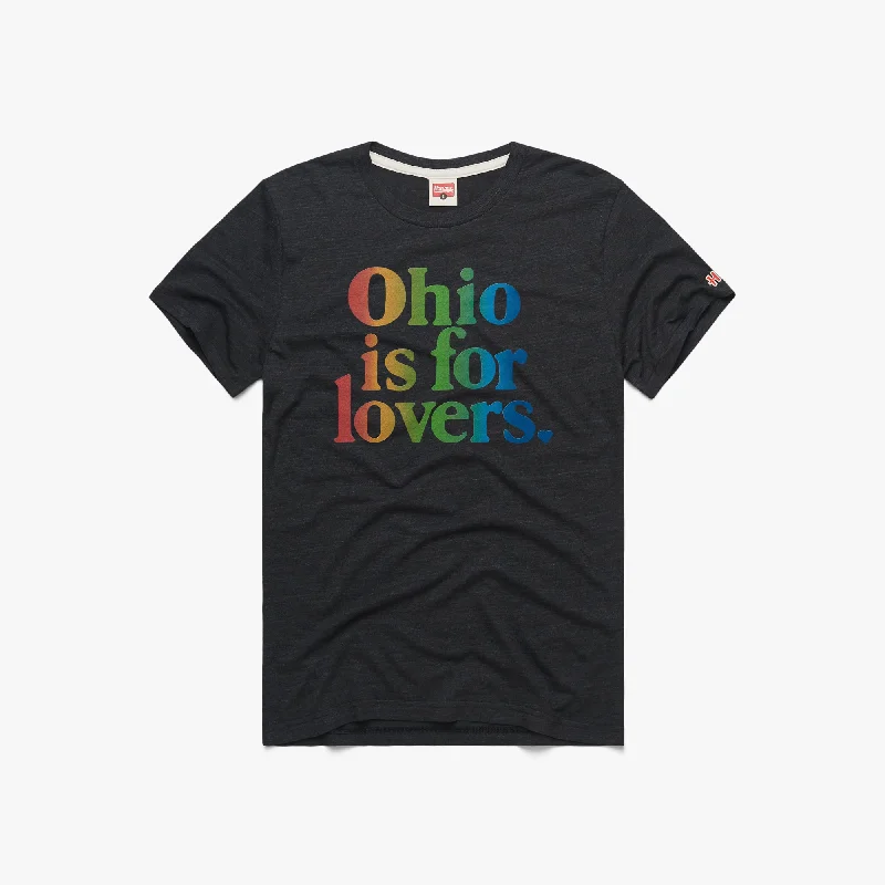 Men's Casual Shirts for Everyday WearOhio Is For Lovers Rainbow