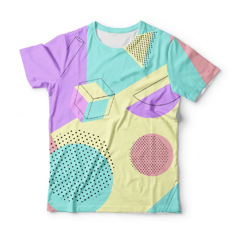 Men's Shirts with Pleated HemlinesPASTEL T-Shirt