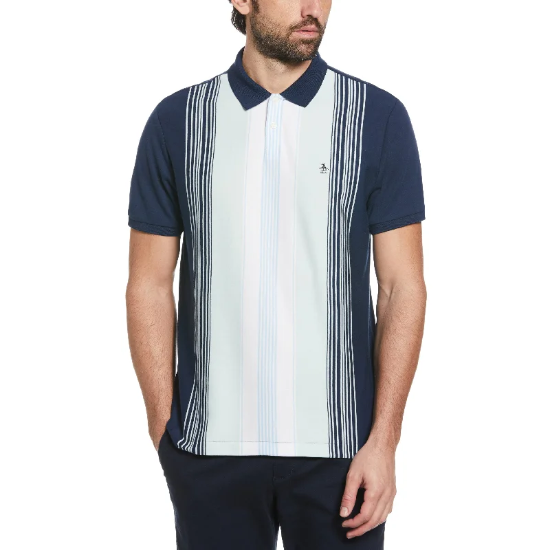 Men's Shirts with Floral PrintsPremium Stripe Polo
