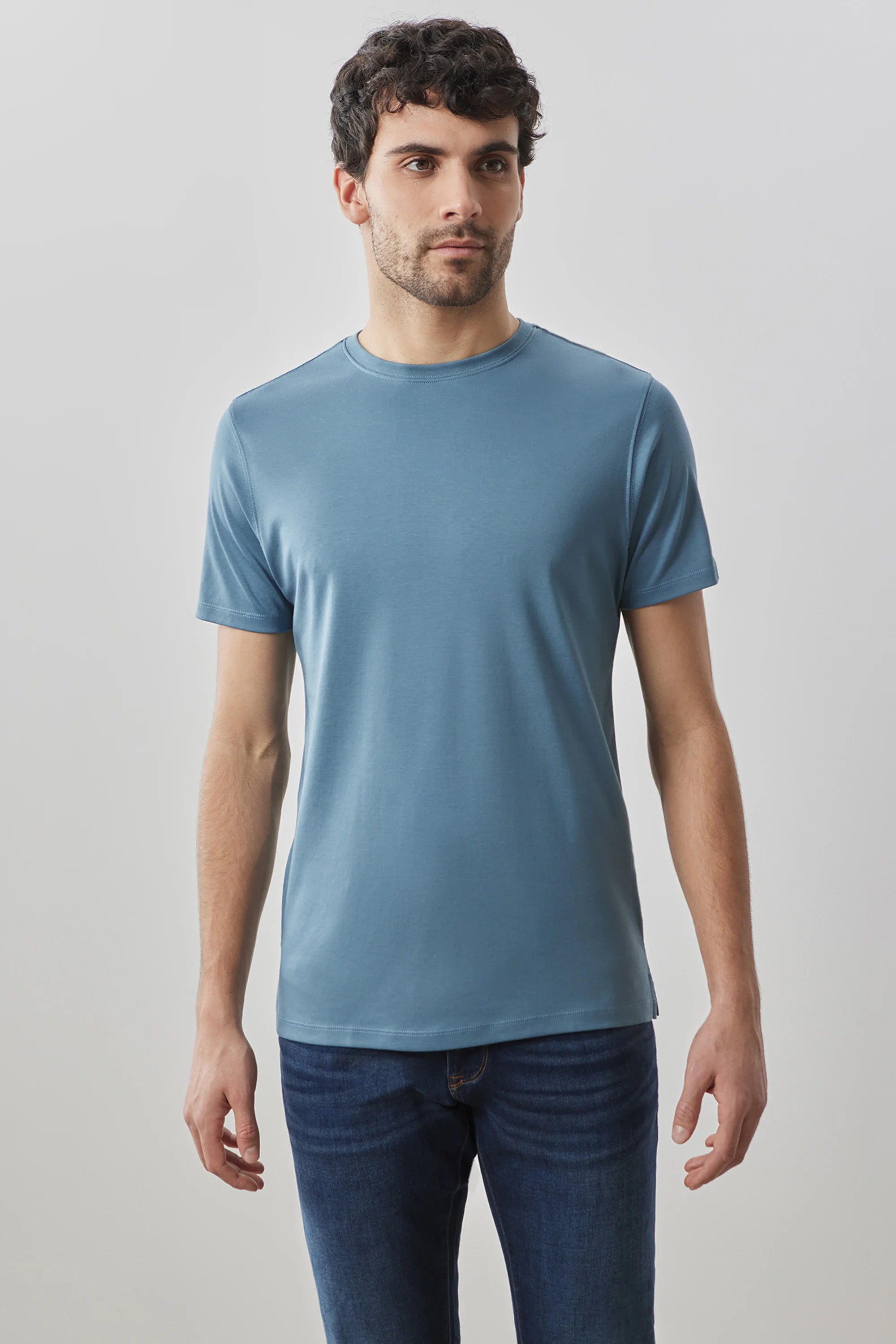 Men's French-Cuff Shirts for a Sophisticated EdgeRobert Barakett Coronet Blue SS T Shirt - 23336