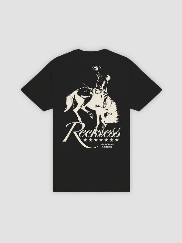 Warm Men's Fleece-Lined TopsRodeo Tee - Black