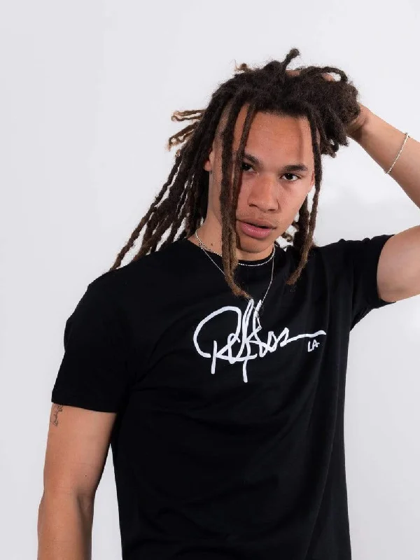 Comfortable Men's Polo ShirtsSignature Tee - Black