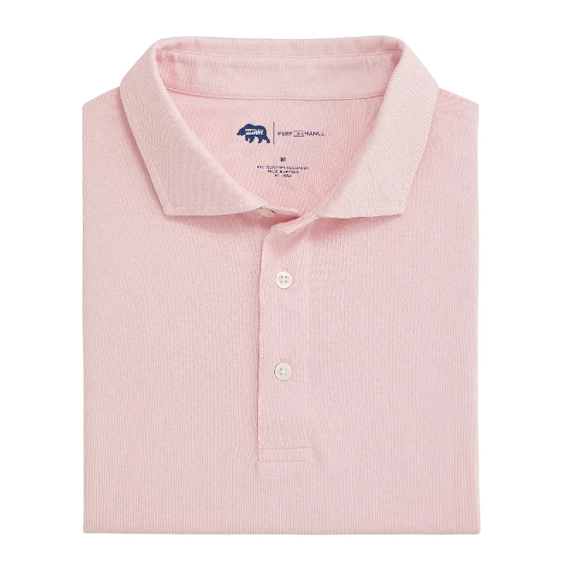 Men's Shirts with Embellished HemlinesSolid Performance Pique - Rose Shadow
