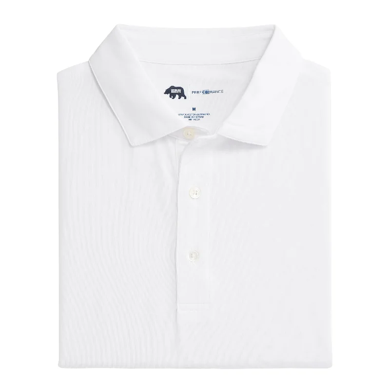 Men's Shirts with Plaid PatternsSolid Performance Polo - White