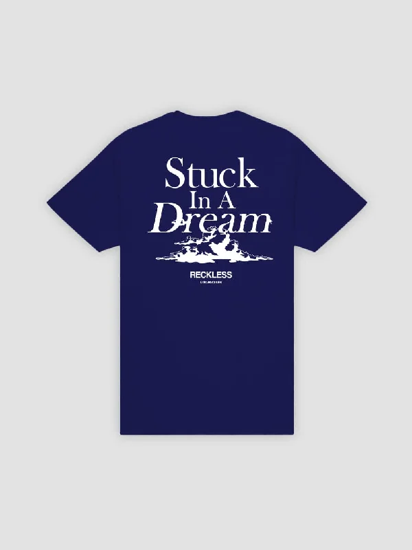 Men's Shirts with Animal PrintsStuck In A Dream Tee - Midnight Navy