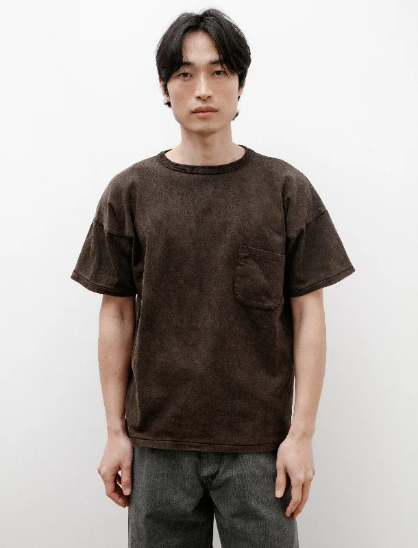 Men's Layering Shirts for Seasonal TransitionsLot 601 Tee Shirt Mud Dyed Brown