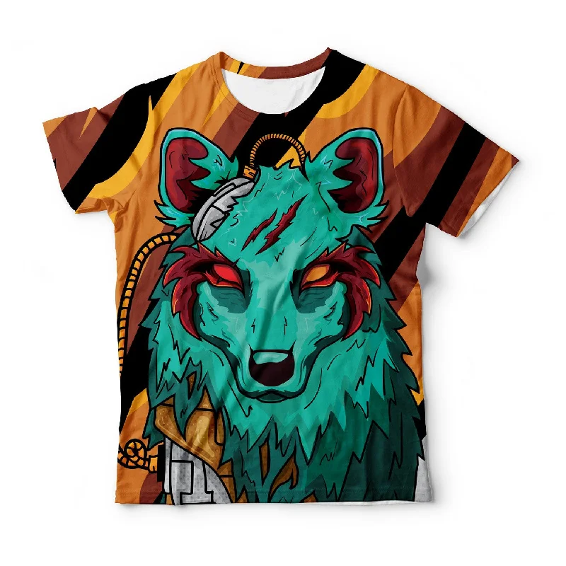 Men's Shirts for CampingThe Green Elite Wolf T-Shirt