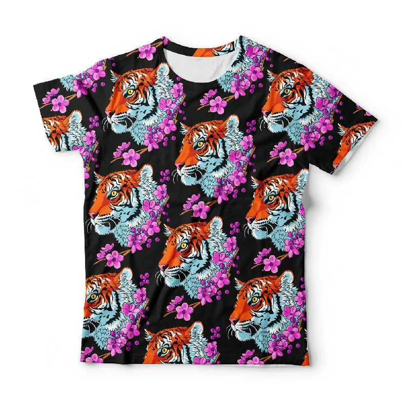 Men's Shirts with Antimicrobial TreatmentTiger Sakura T-Shirt