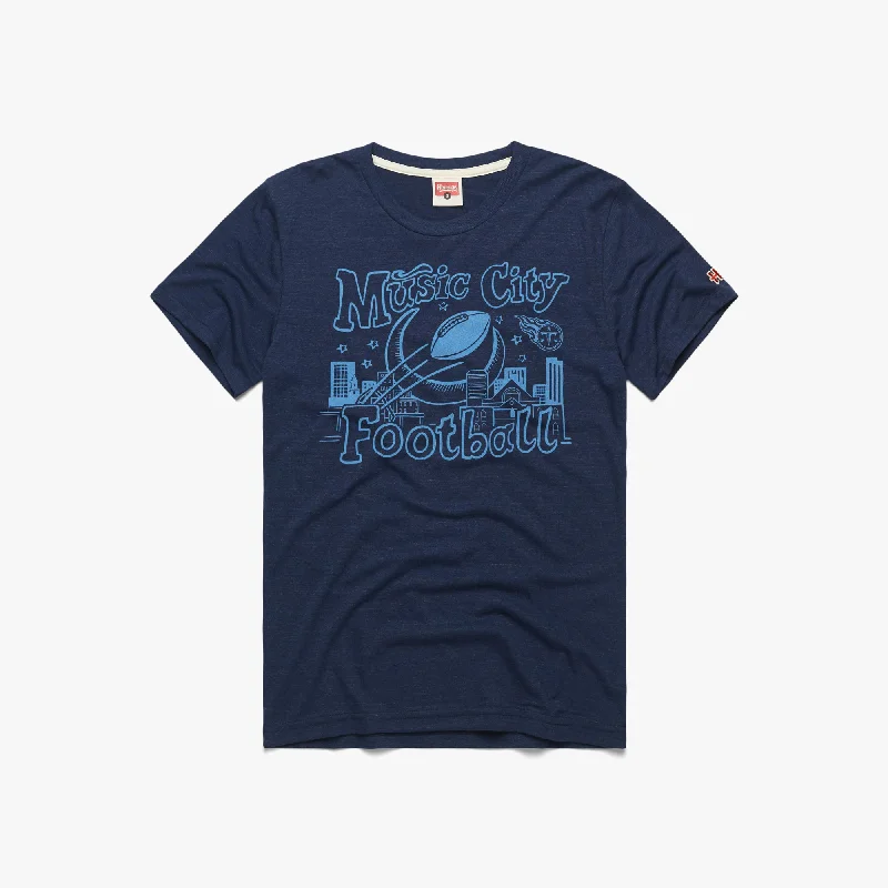 Men's Shirts for Outdoor ActivitiesTitans Music City Football