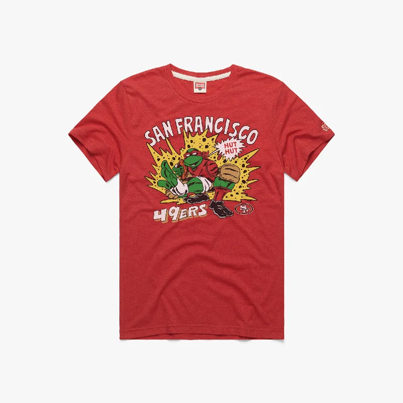 Men's Shirts with Contrast StitchingTMNT Raphael x San Francisco 49ers