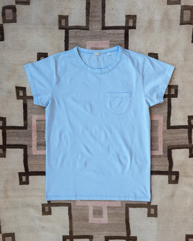 Men's Thermal Shirts for Winter WarmthTubular Pocket Tee Shirt - Sky Blue